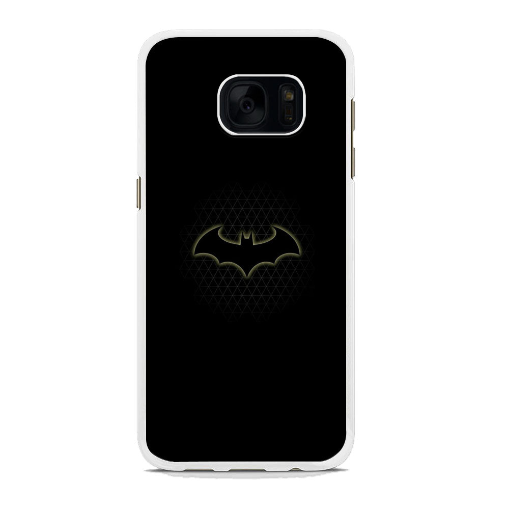 Batman Logo Simple Black Samsung Galaxy S7 Edge Case - carneyforia