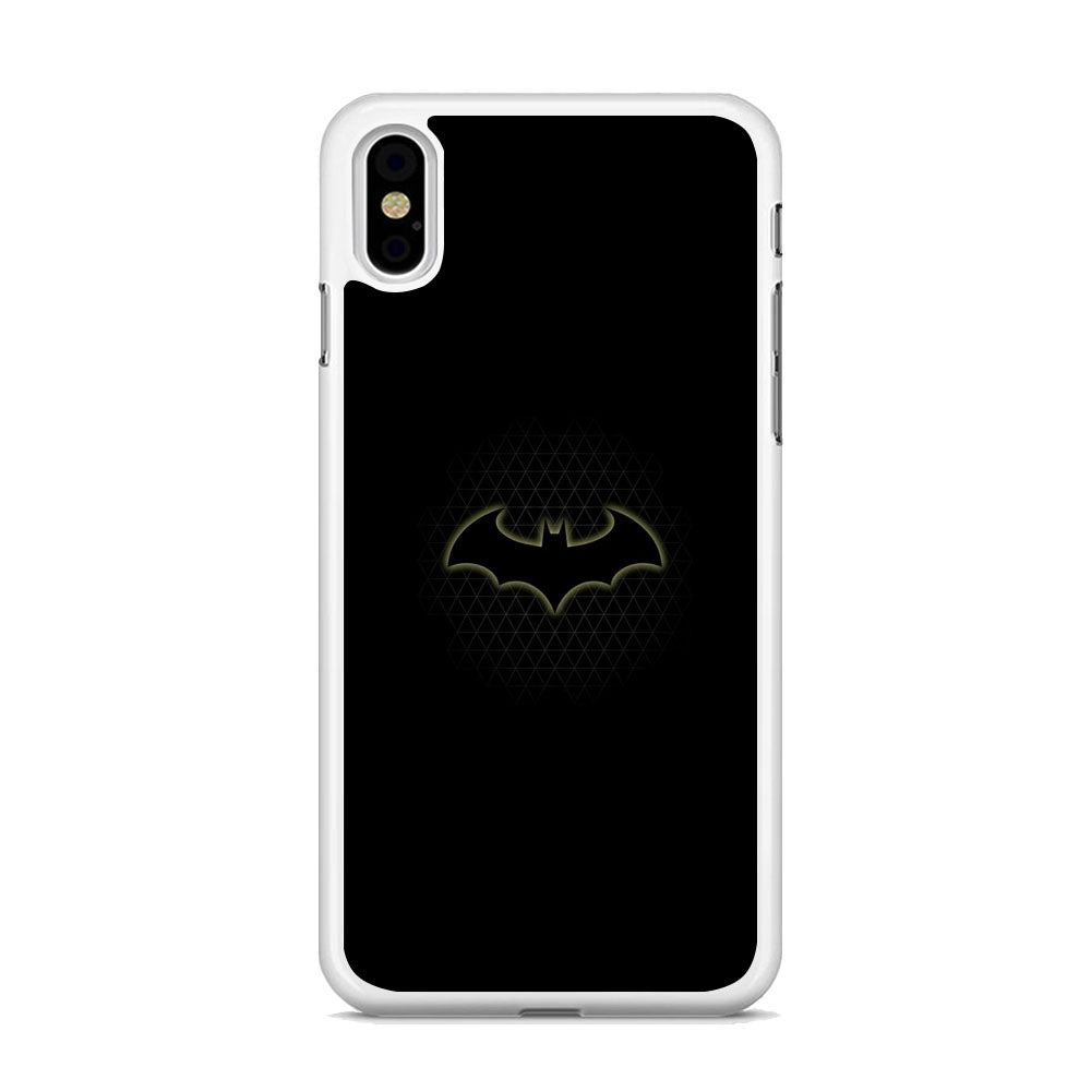 Batman Logo Simple Black iPhone X Case