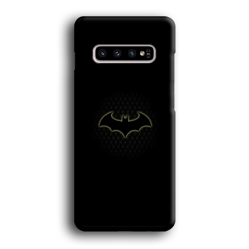 Batman Logo Simple Black Samsung Galaxy S10 Plus Case - carneyforia