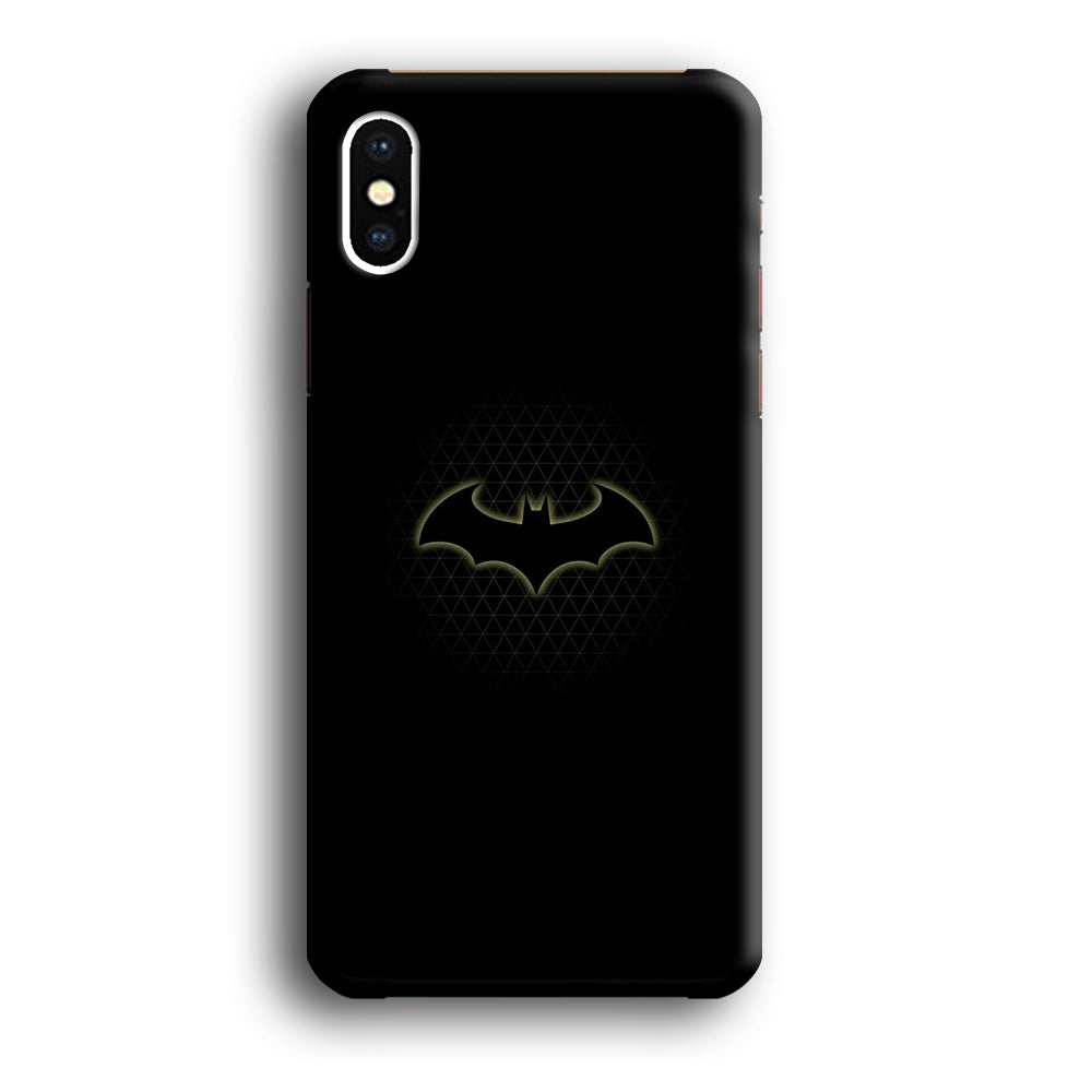 Batman Logo Simple Black iPhone X Case