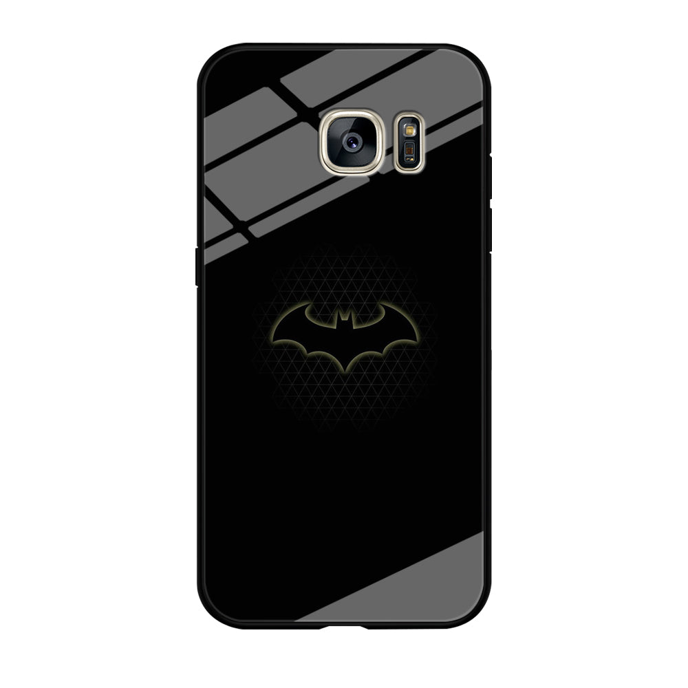 Batman Logo Simple Black Samsung Galaxy S7 Edge Case - carneyforia