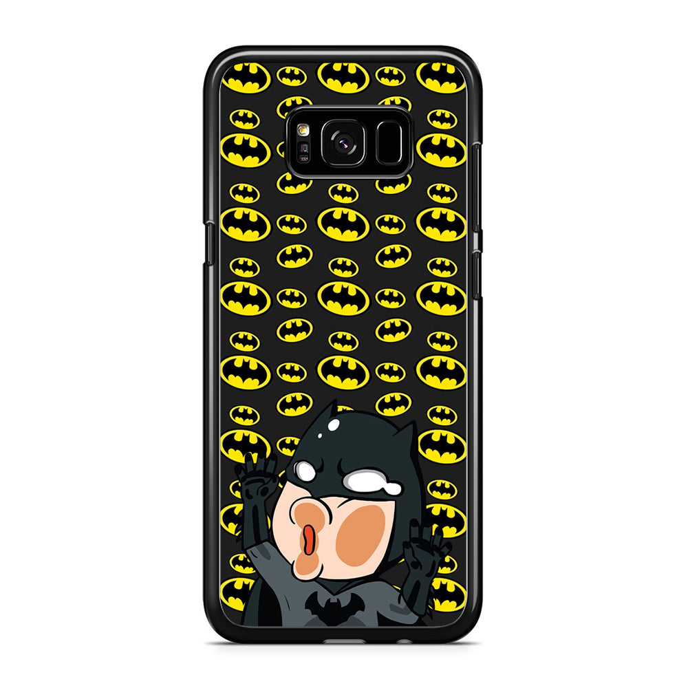 Batman and Invisible Wall Samsung Galaxy S8 Plus Case Rubber Black (2D Case)