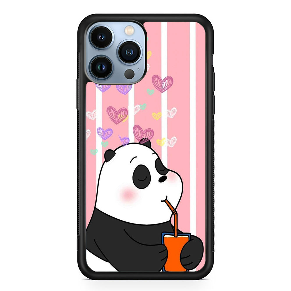 Bear Bare Enjoy Drinking iPhone 13 Pro Max Case