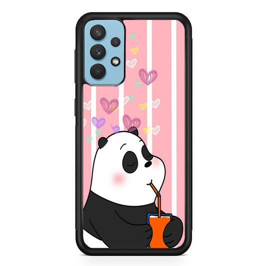 Bear Bare Enjoy Drinking Samsung Galaxy A32 Case