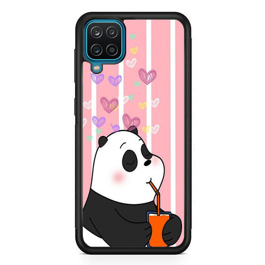 Bear Bare Enjoy Drinking Samsung Galaxy A12 Case