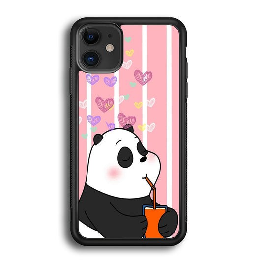 Bear Bare Enjoy Drinking iPhone 12 Case