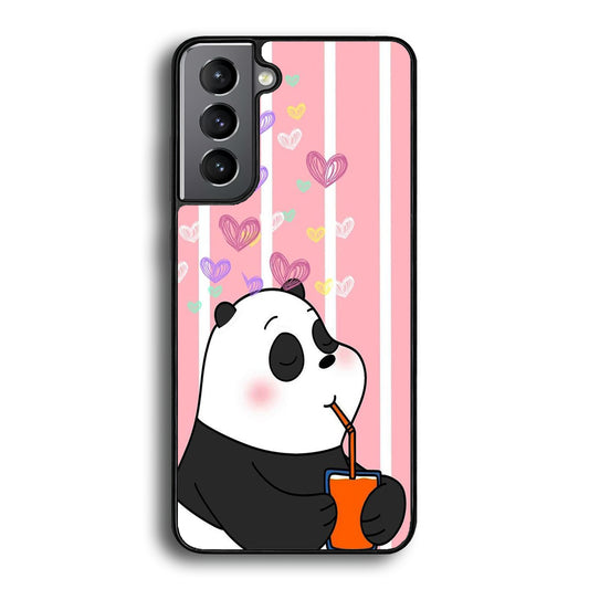 Bear Bare Enjoy Drinking Samsung Galaxy S21 Plus Case