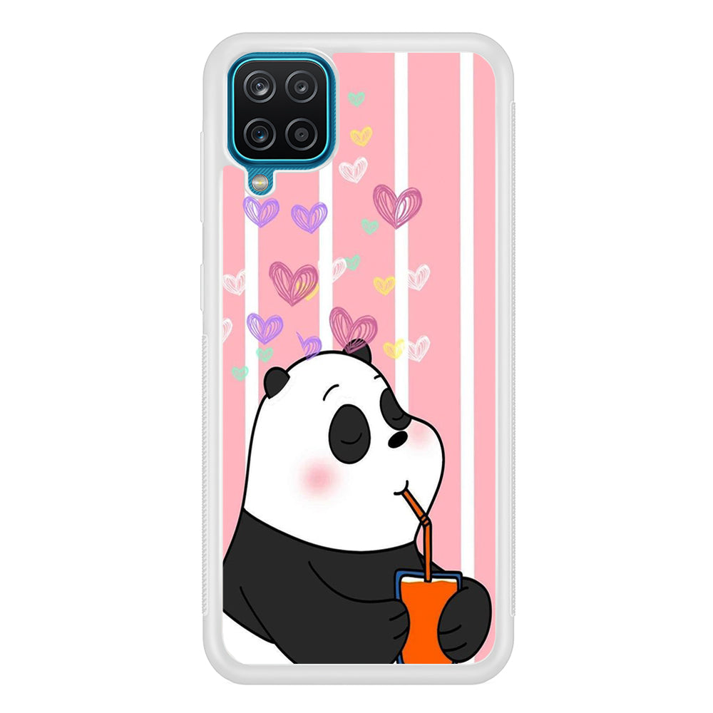 Bear Bare Enjoy Drinking Samsung Galaxy A12 Case
