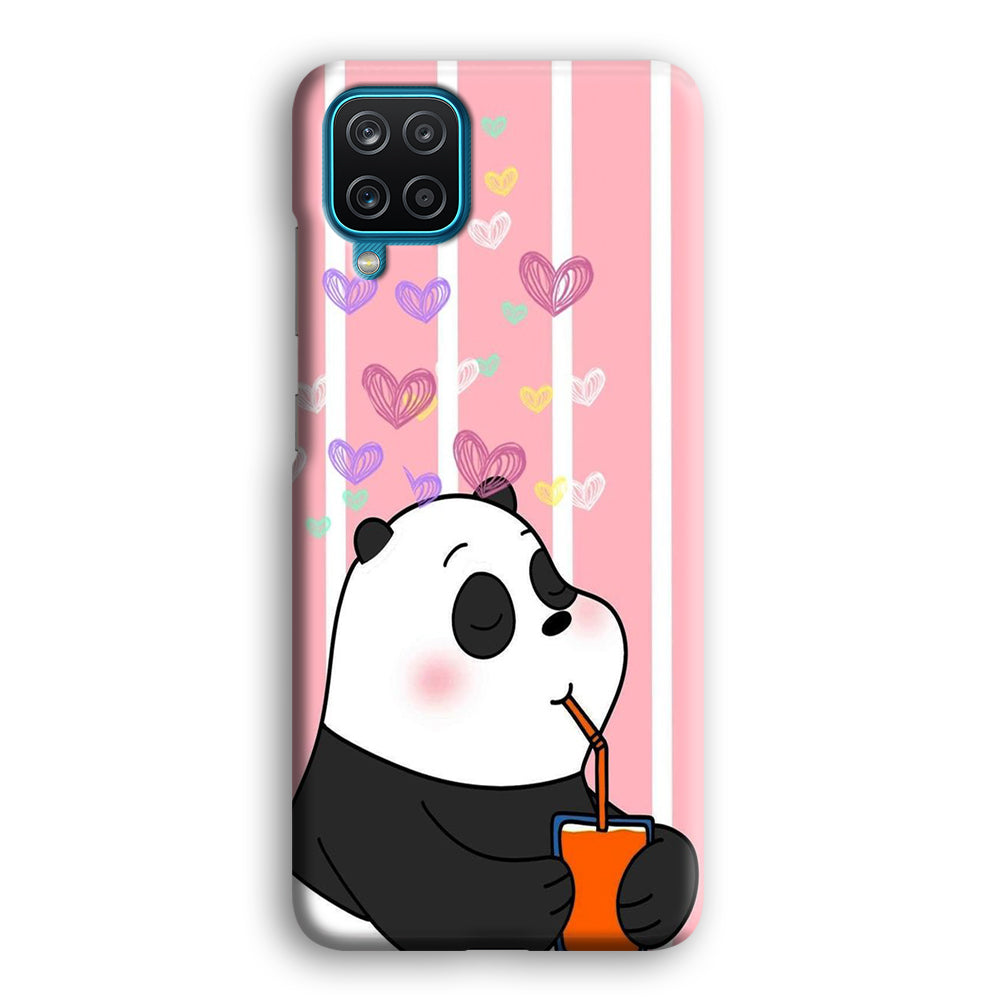 Bear Bare Enjoy Drinking Samsung Galaxy A12 Case