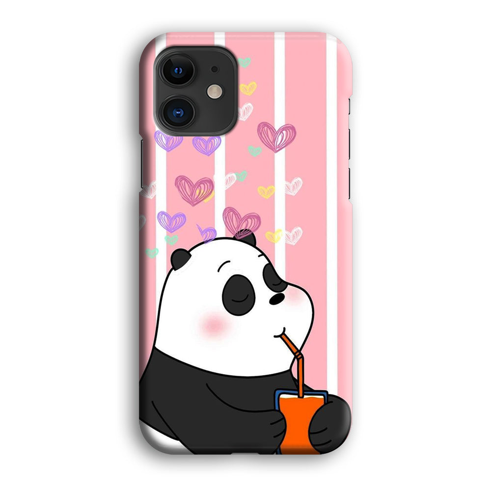 Bear Bare Enjoy Drinking iPhone 12 Case