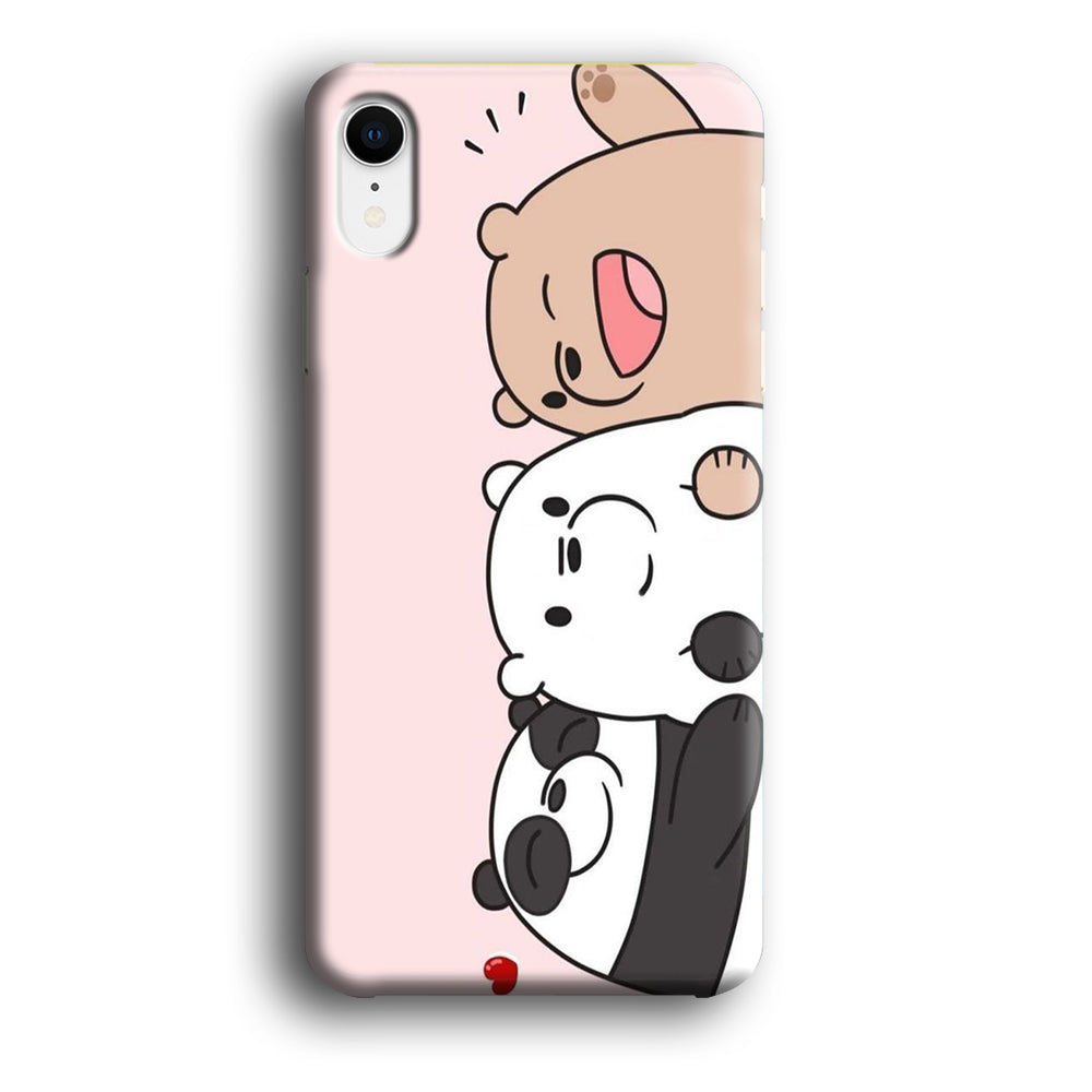 Bear Bare Best Friends iPhone XR Case