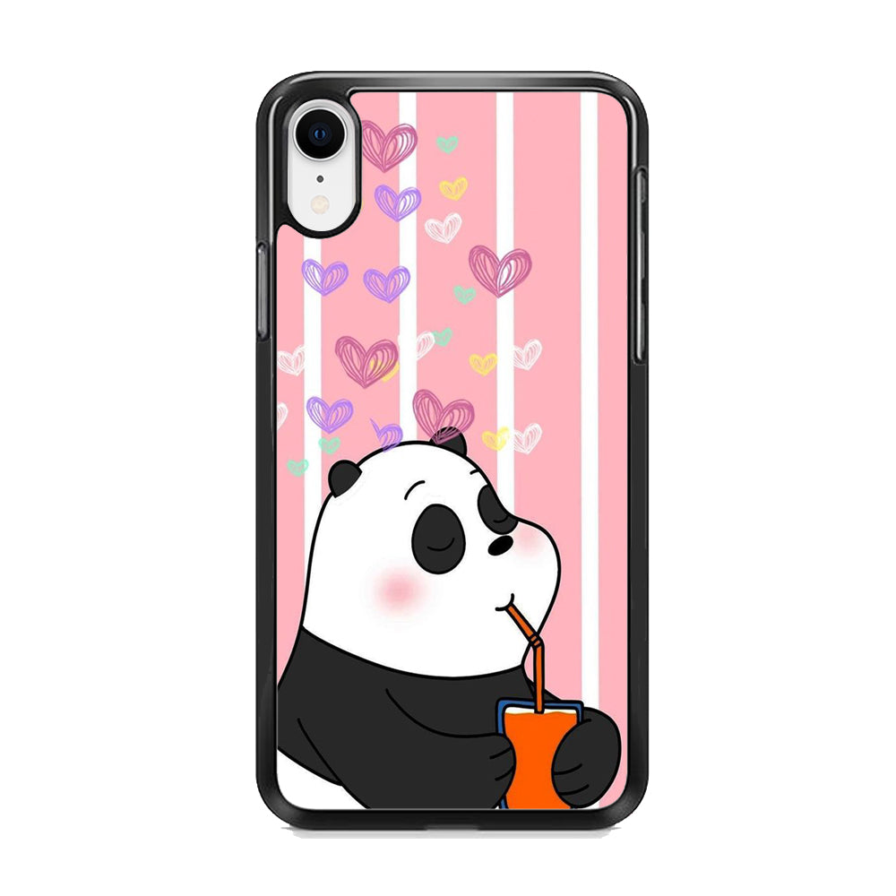 Bear Bare Enjoy Drinking iPhone XR Case