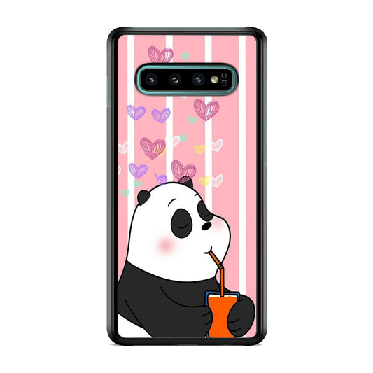 Bear Bare Enjoy Drinking Samsung Galaxy S10 Case