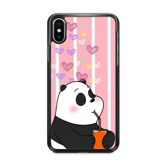 Bear Bare Enjoy Drinking iPhone X Case