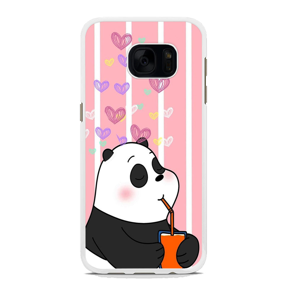 Bear Bare Enjoy Drinking Samsung Galaxy S7 Edge Case