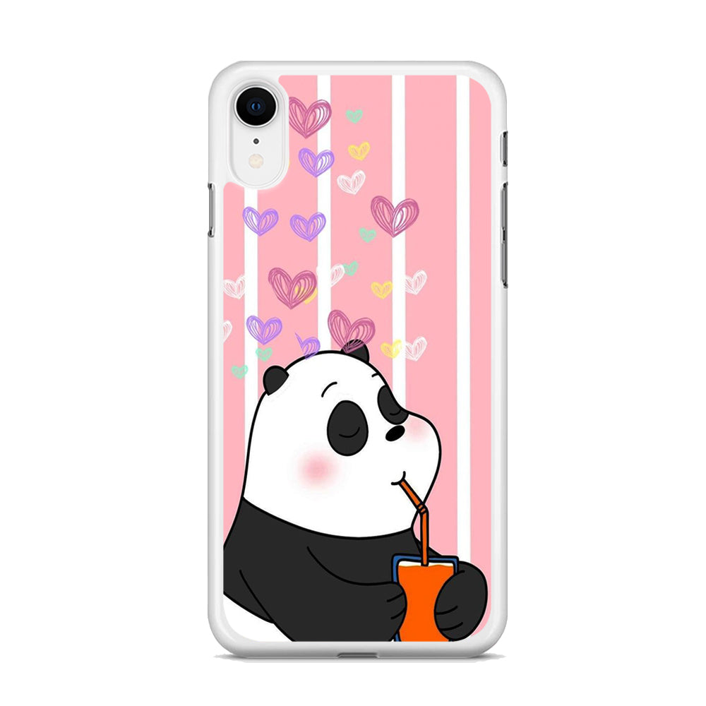Bear Bare Enjoy Drinking iPhone XR Case
