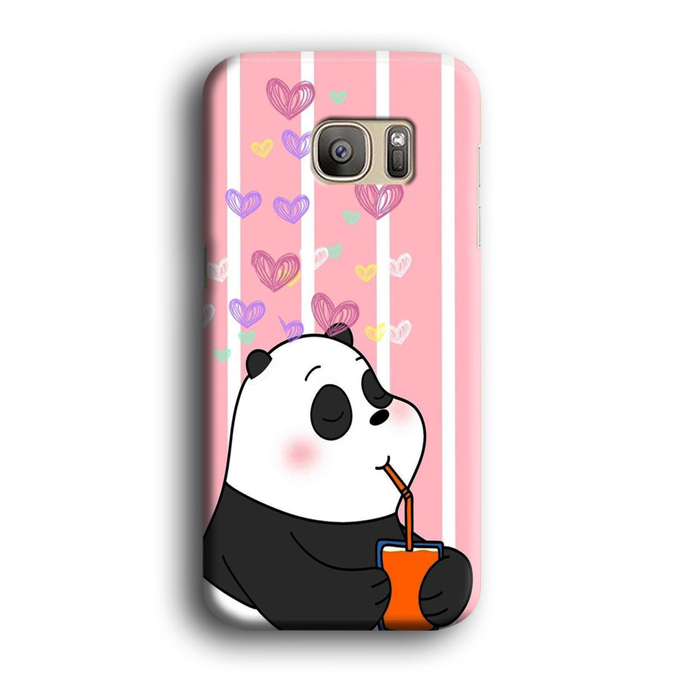 Bear Bare Enjoy Drinking Samsung Galaxy S7 Case