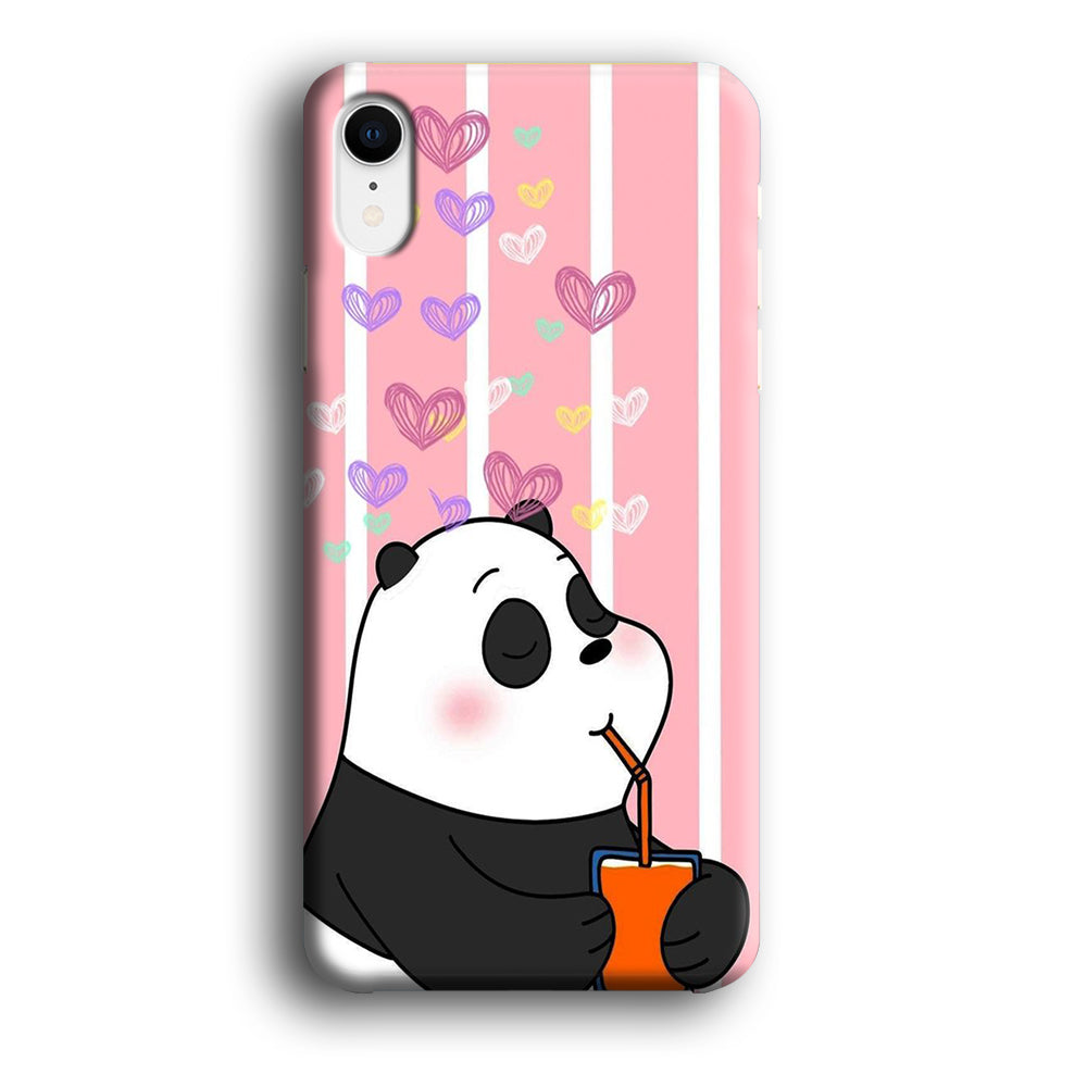Bear Bare Enjoy Drinking iPhone XR Case