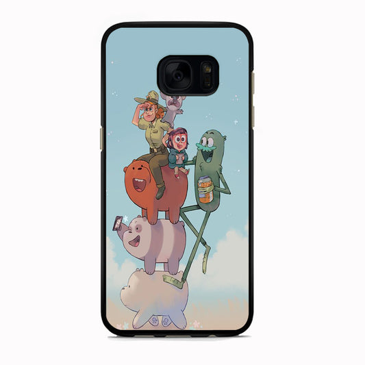 Bear Bare Happy Holiday Samsung Galaxy S7 Edge Case