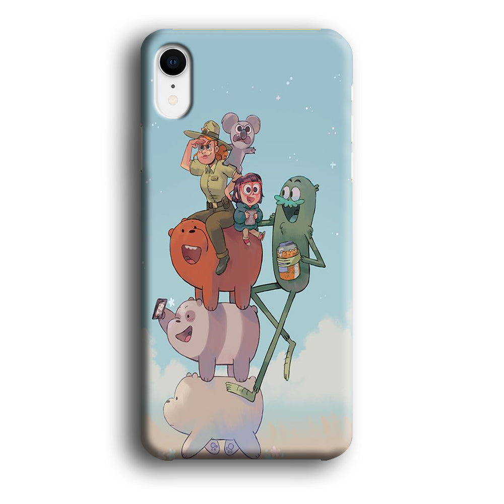 Bear Bare Happy Holiday iPhone XR Case