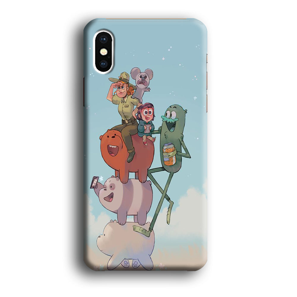 Bear Bare Happy Holiday iPhone X Case