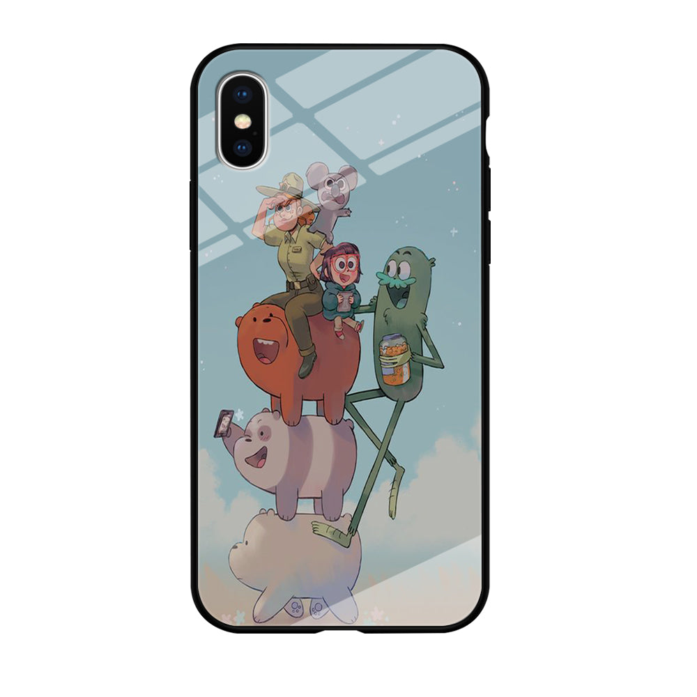 Bear Bare Happy Holiday iPhone X Case