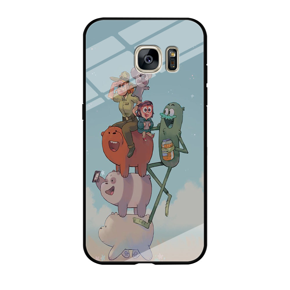 Bear Bare Happy Holiday Samsung Galaxy S7 Edge Case