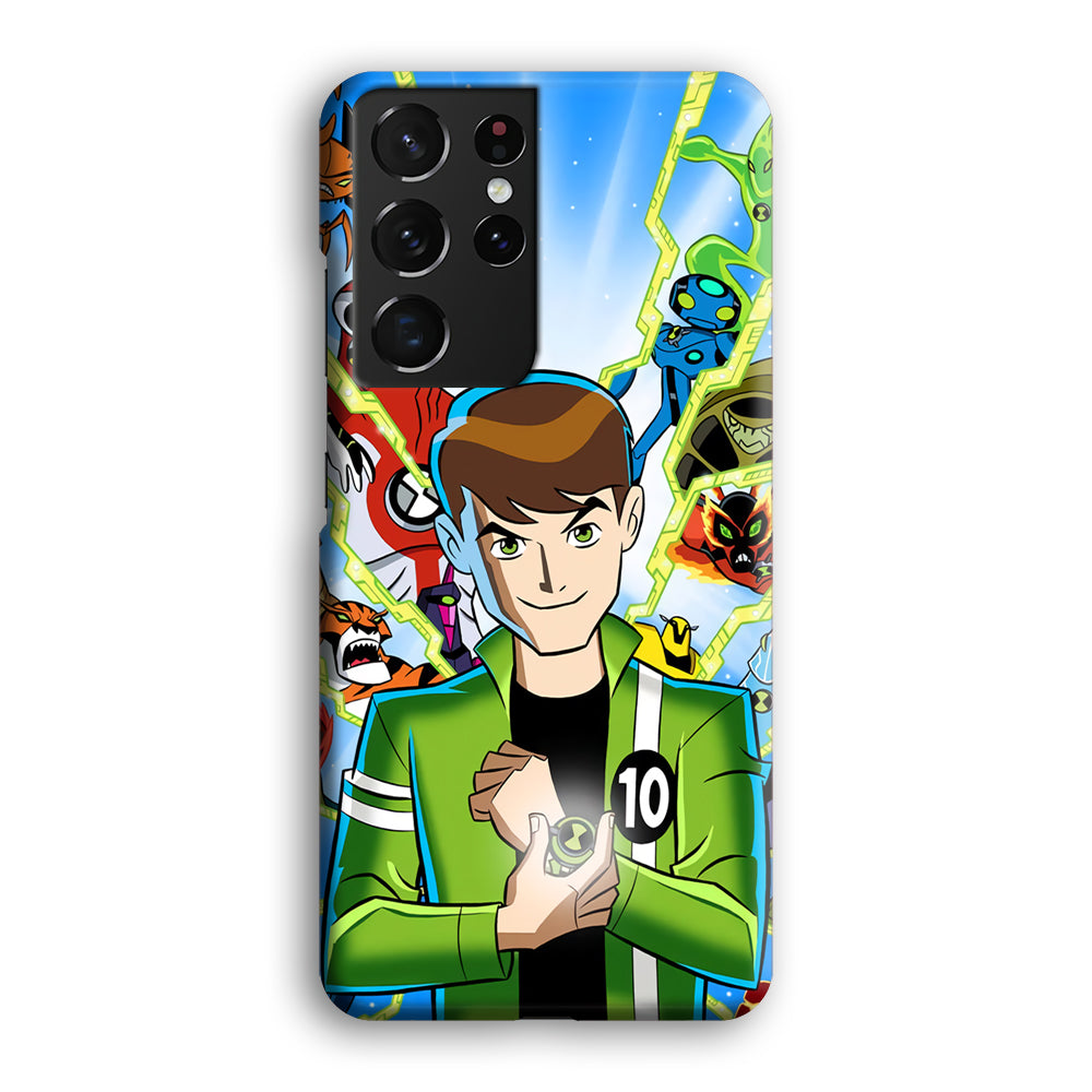 Ben 10 Ben Tennyson Omnitrix Style Samsung Galaxy S21 Ultra Case