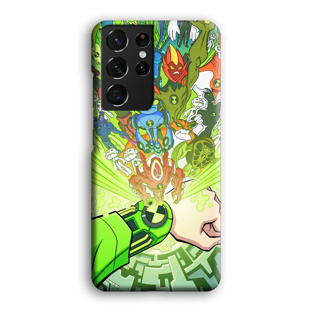 Ben 10 Omnitrix All Hero Samsung Galaxy S21 Ultra Case