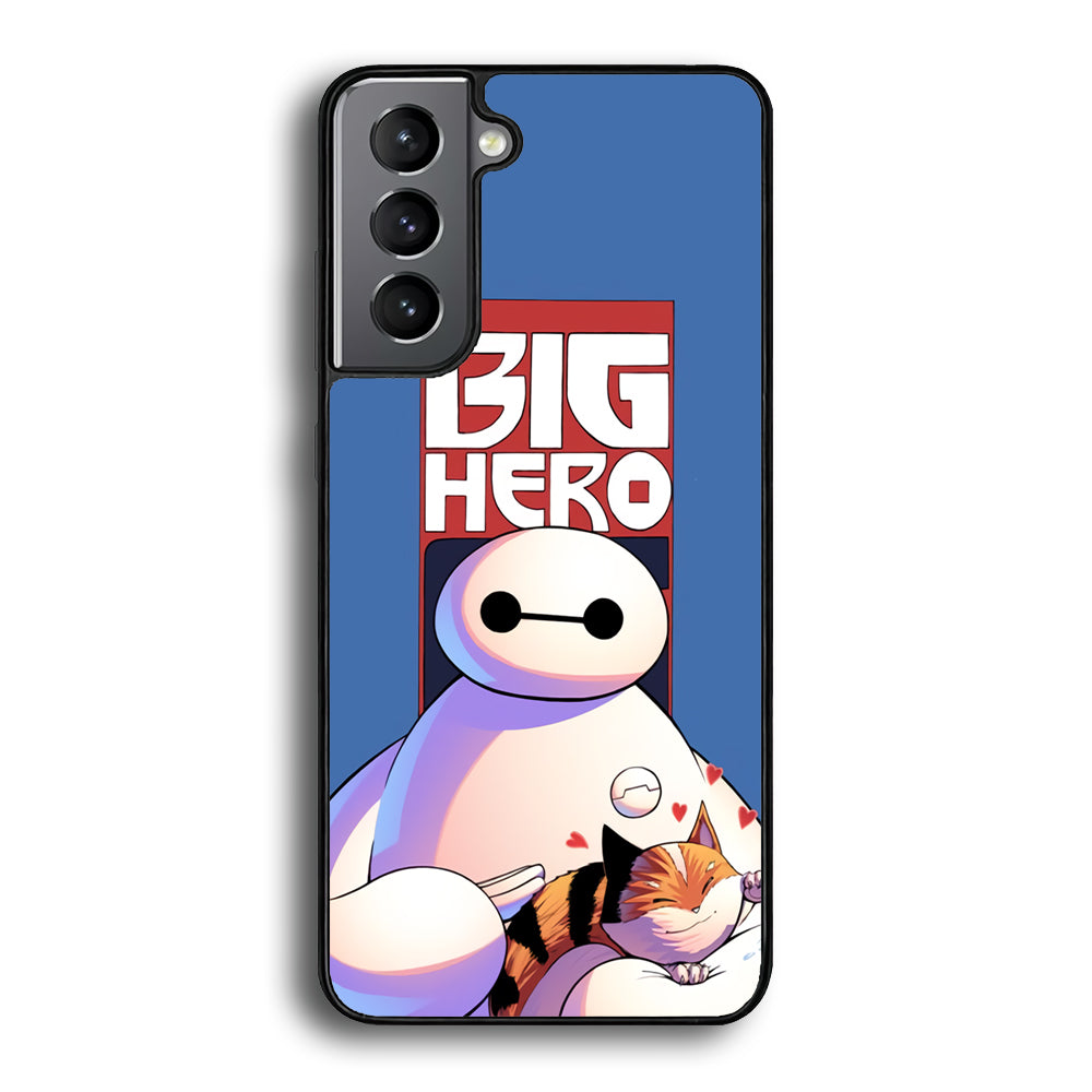 Big 6 Hero Baymax And Cat Samsung Galaxy S21 Plus Case - Carneyforia