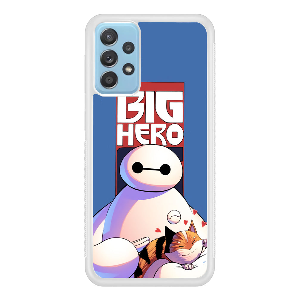 Big 6 Hero Baymax And Cat Samsung Galaxy A72 Case