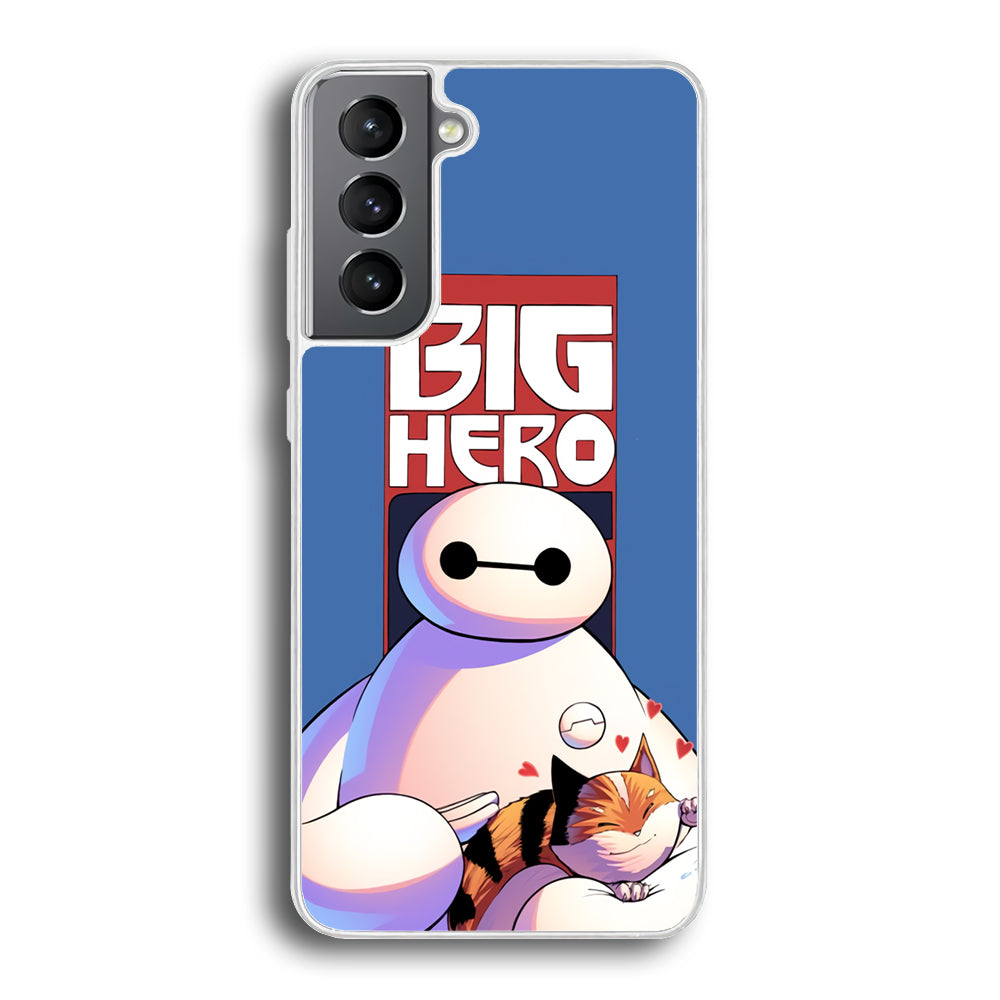 Big 6 Hero Baymax And Cat Samsung Galaxy S21 Case