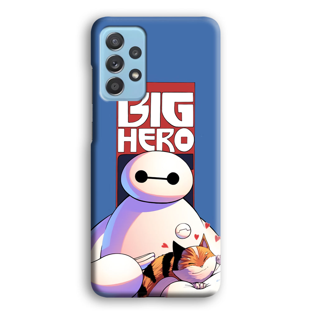 Big 6 Hero Baymax And Cat Samsung Galaxy A72 Case