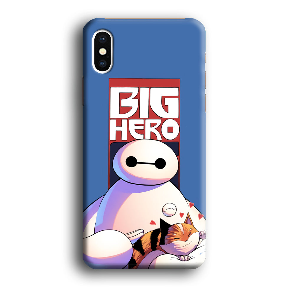 Big 6 Hero Baymax And Cat iPhone X Case