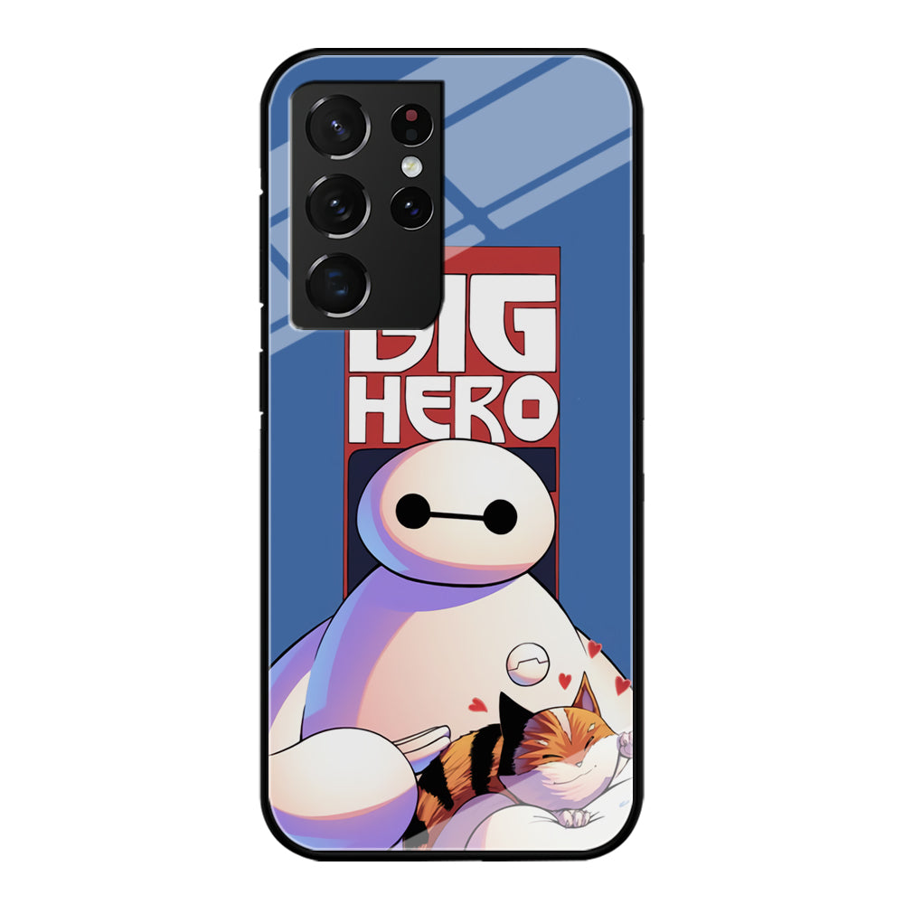 Big 6 Hero Baymax And Cat Samsung Galaxy S21 Ultra Case