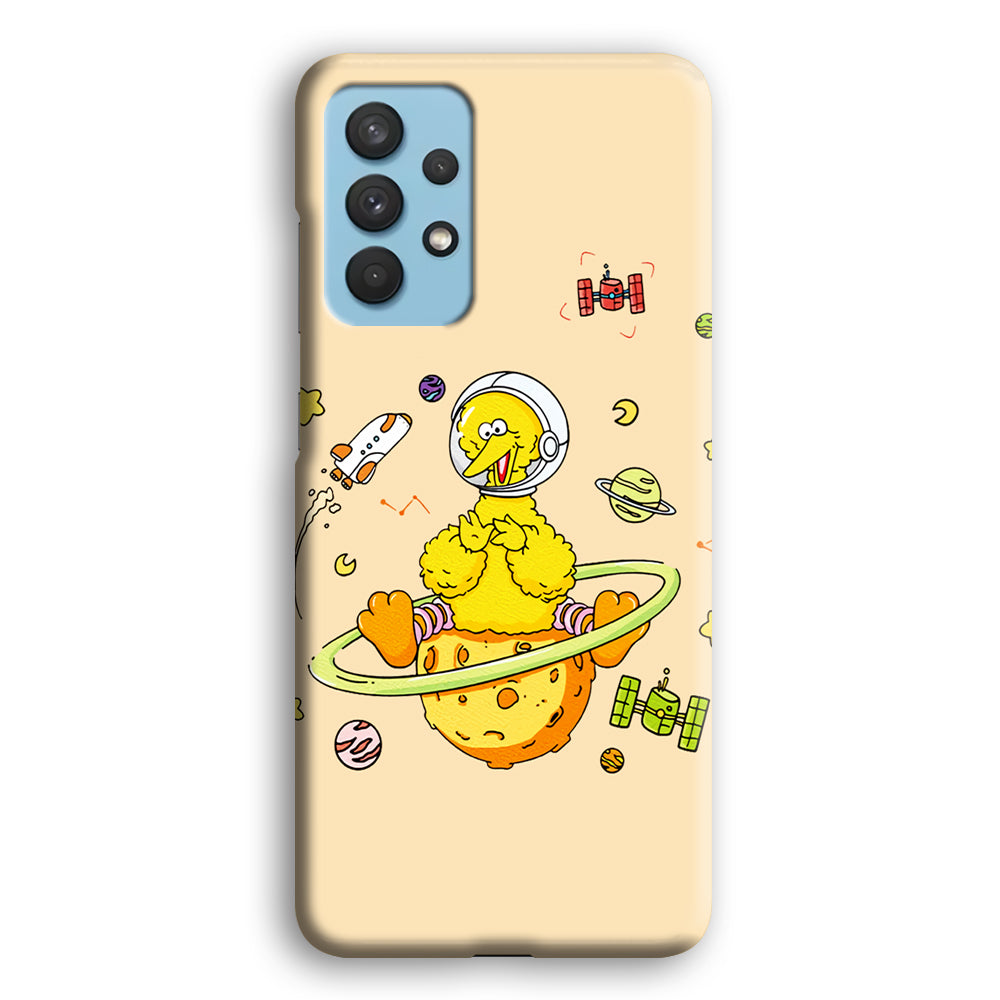 Big Bird Sesame Street Astronaut Mode Samsung Galaxy A32 Case