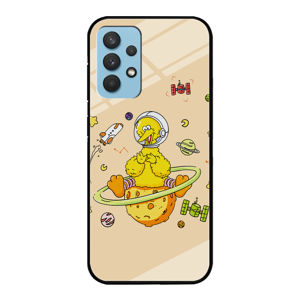 Big Bird Sesame Street Astronaut Mode Samsung Galaxy A32 Case