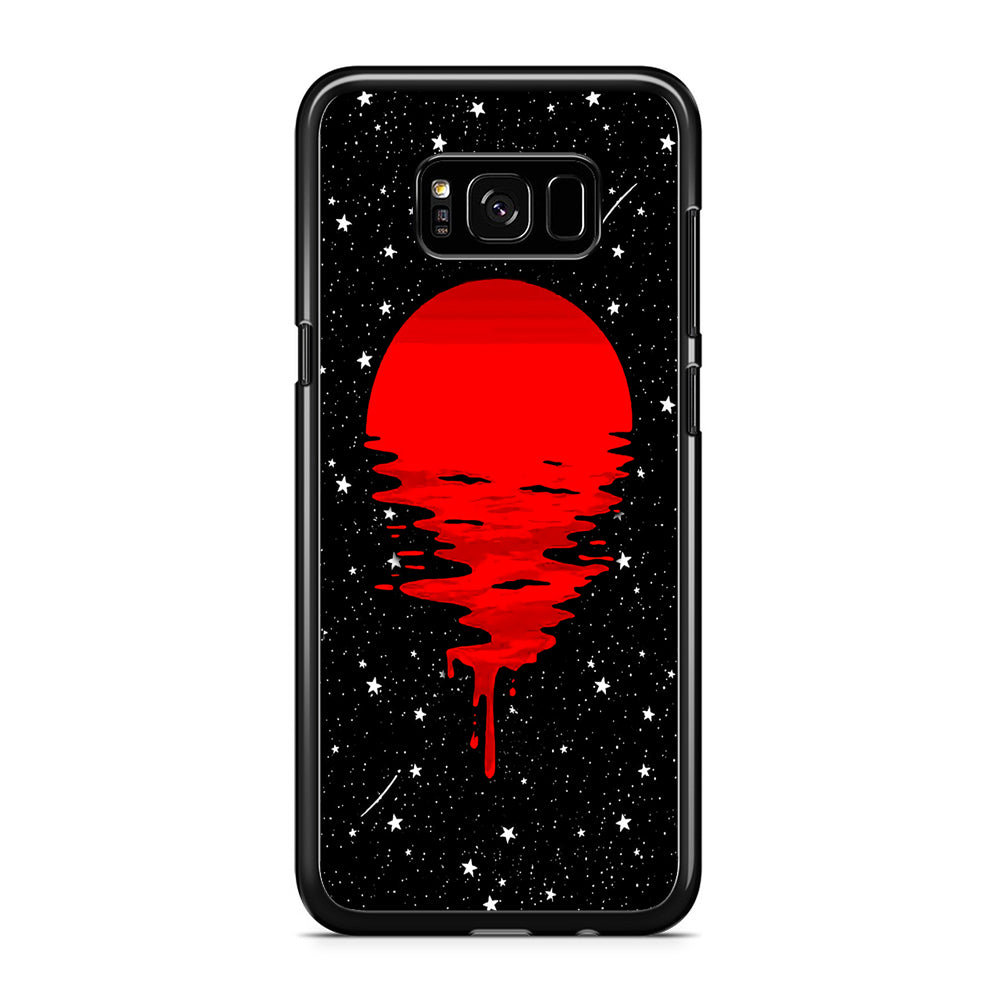 Blood Moon Night Mirage Samsung Galaxy S8 Plus Case Rubber Black (2D Case)