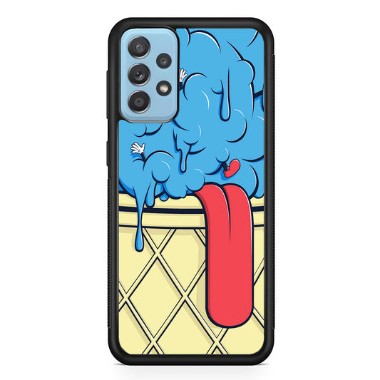 Blue Great Ice Cream Samsung Galaxy A72 Case