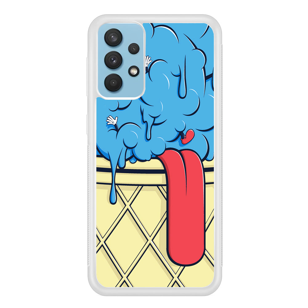 Blue Great Ice Cream Samsung Galaxy A32 Case