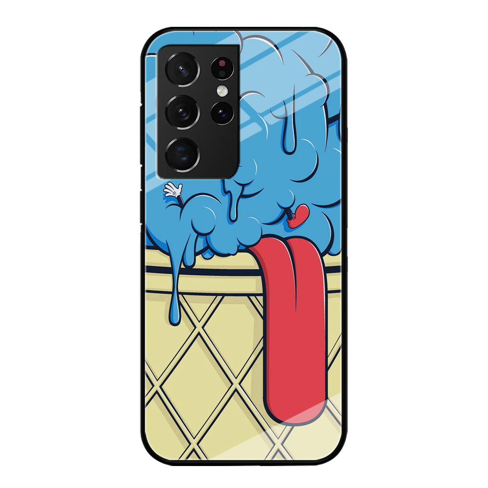 Blue Great Ice Cream Samsung Galaxy S21 Ultra Case