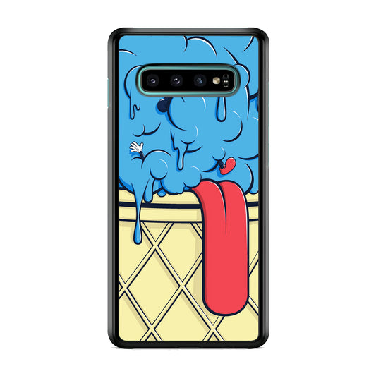 Blue Great Ice Cream Samsung Galaxy S10 Case