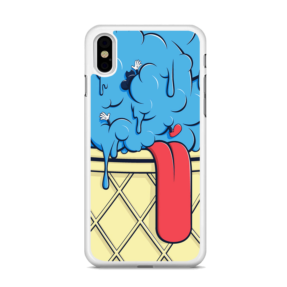 Blue Great Ice Cream iPhone X Case