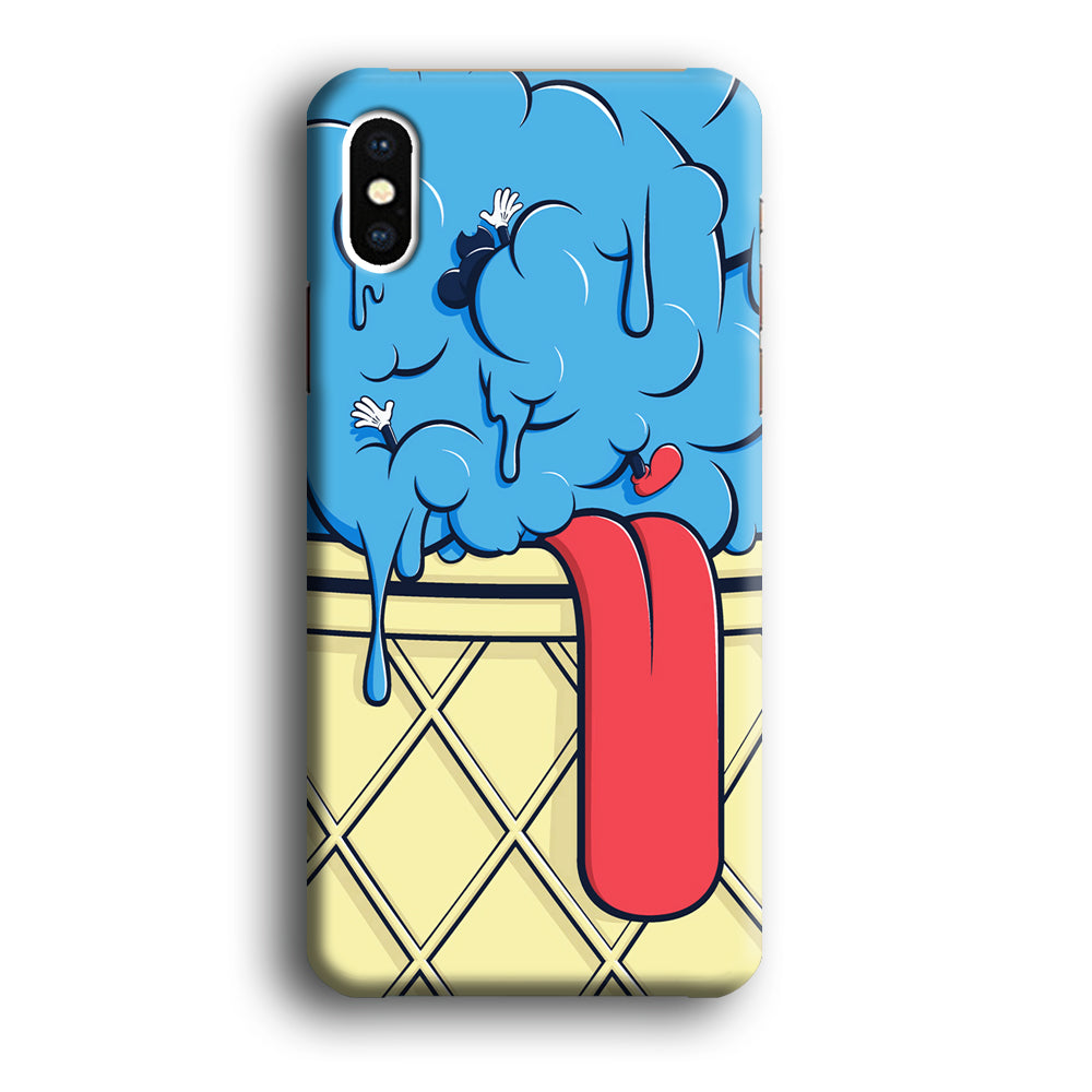 Blue Great Ice Cream iPhone X Case