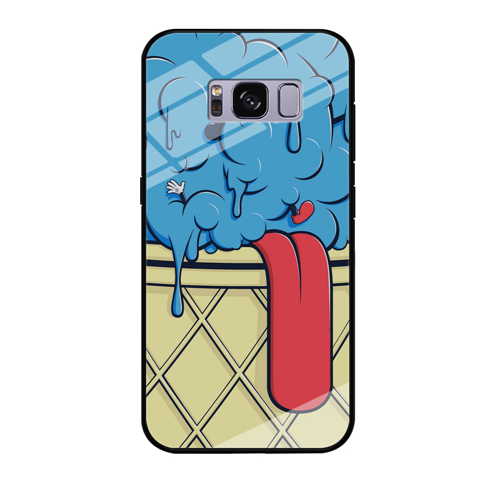 Blue Great Ice Cream Samsung Galaxy S8 Plus Case Tempered Glass Case
