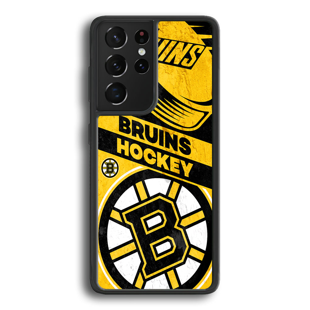 Boston Bruins Hockey Team Samsung Galaxy S21 Ultra Case