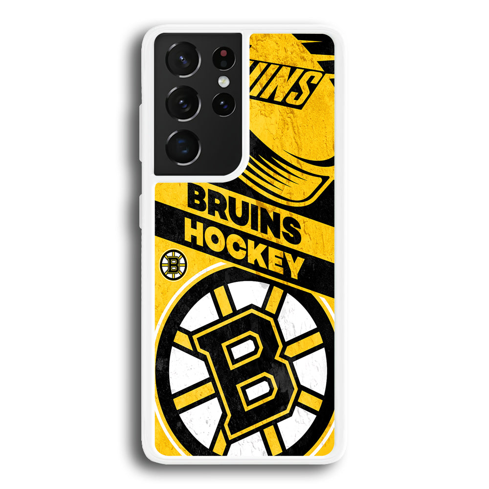 Boston Bruins Hockey Team Samsung Galaxy S21 Ultra Case