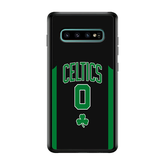 Boston Celtics Zero Numbers Samsung Galaxy S10 Plus Case
