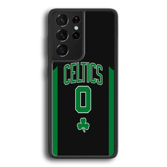 Boston Celtics Zero Numbers Samsung Galaxy S21 Ultra Case