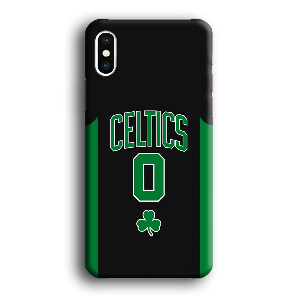 Boston Celtics Zero Numbers iPhone X Case